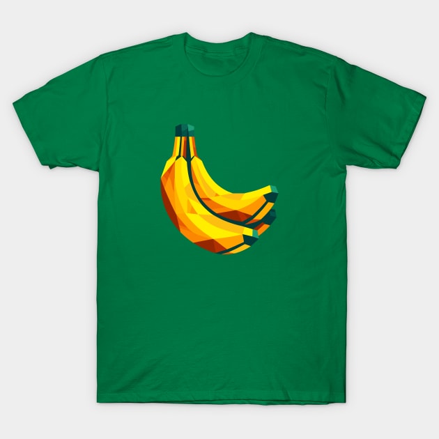Abstract Geometric Banana - Color Design T-Shirt by AmandaOlsenDesigns